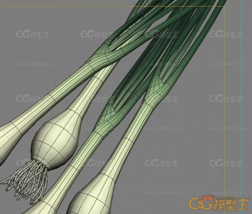 14种精品蔬菜C4D模型3D工程文件素材包-5