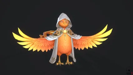 太阳火鸟王   3d角色模型