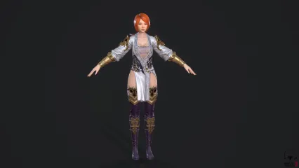女侠文雅 3d角色模型