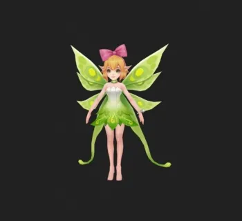 花灵仙子 3d角色模型