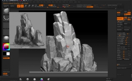 ZBrush从入门到精通次时代山石雕刻技法教程