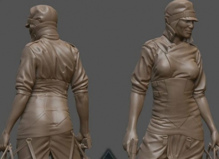 国外CG大师讲解zbrush游戏模型衣服雕刻教程