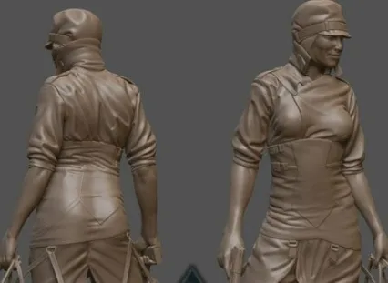 国外CG大师讲解zbrush游戏模型衣服雕刻教程