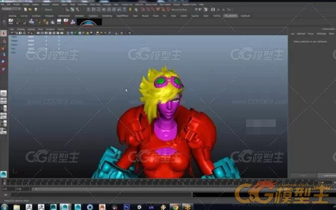 ZBRUSH结合maya制作次世代科幻女角色模型制作教程-2