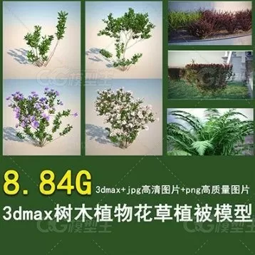 60套园林景观高清贴图3dmax模型素材-1