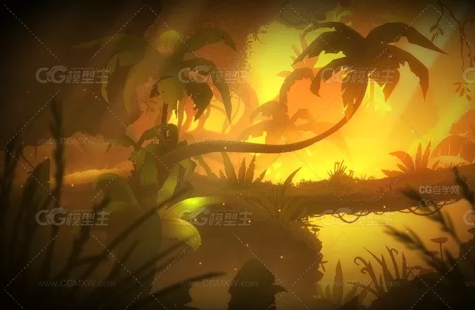 unity3D日韩风格 卡通 Q版丛林场景 2D Jungle Pack-3