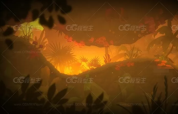 unity3D日韩风格 卡通 Q版丛林场景 2D Jungle Pack-10