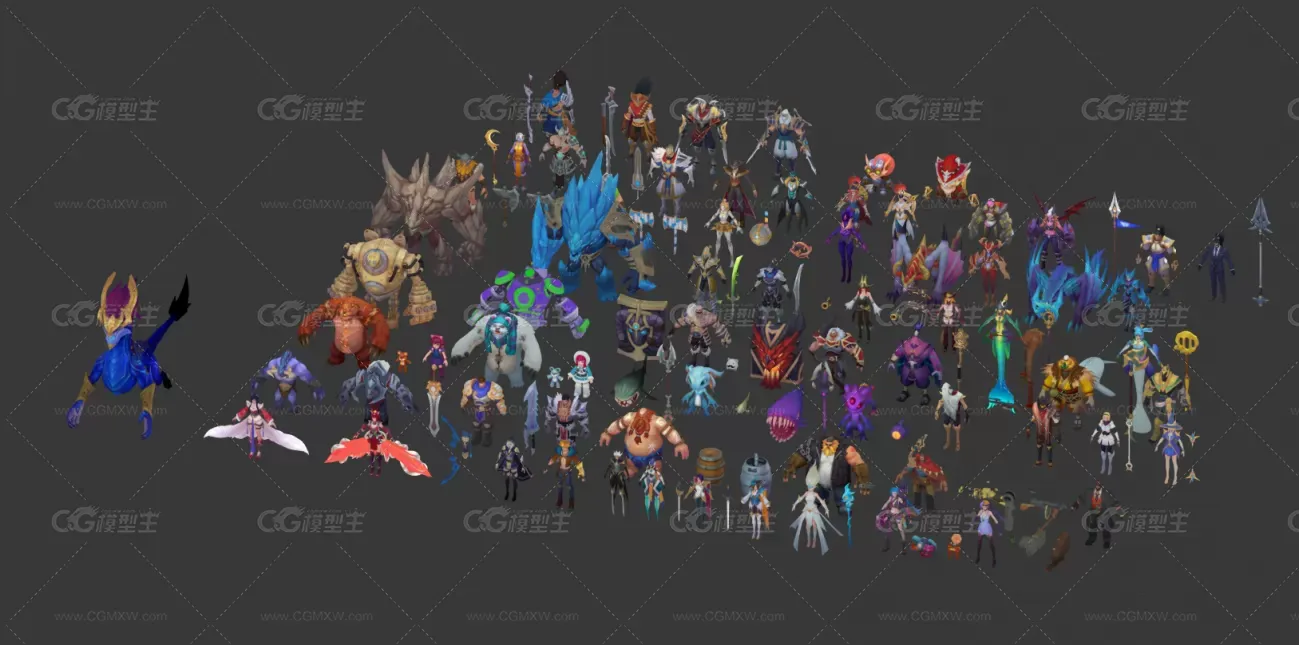 LOL:英雄联盟手游角色模型 Wild Rift-1