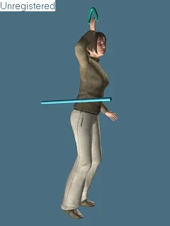 公交车上站立女性人物3dmax模型！乘公交车的女士站立不稳动作 含材质贴图 gif示例图-1