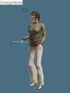 公交车上站立女性人物3dmax模型！乘公交车的女士站立不稳动作 含材质贴图 gif示例图-2