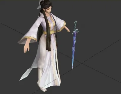 蜀山女剑侠3d模型下载