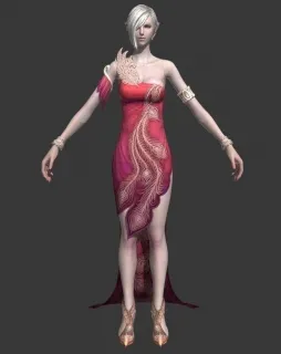 旗袍美女 3D游戏美女模型