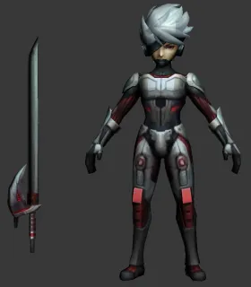 铠甲战士雷电小子3D模型（含绑定）