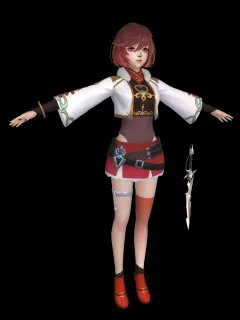 卡通女孩 小美女 学生妹