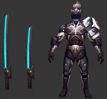 次时代带绑定科幻铠甲武士3D模型