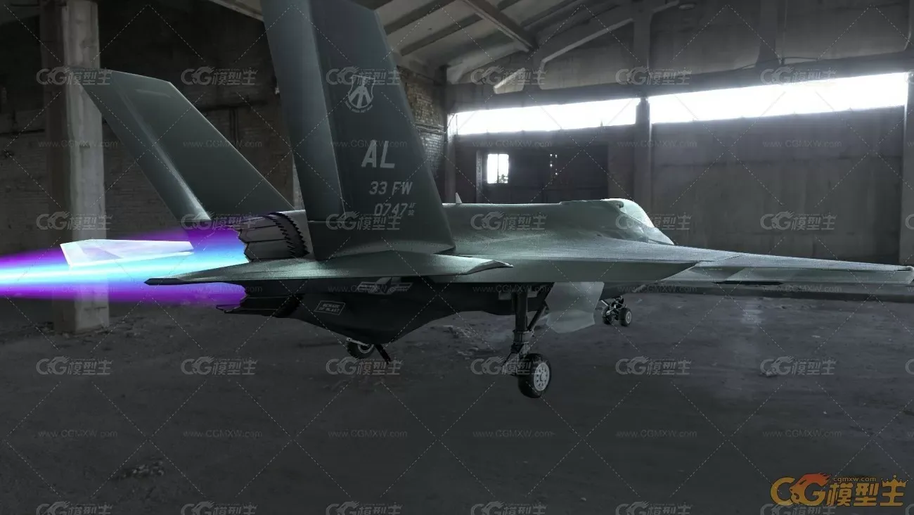 高细节 PBR F-35战斗机 飞机 航天 战斗机 写实  机械 便宜-2