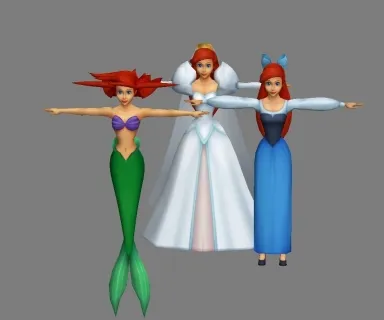 多角色卡通动漫3D模型集