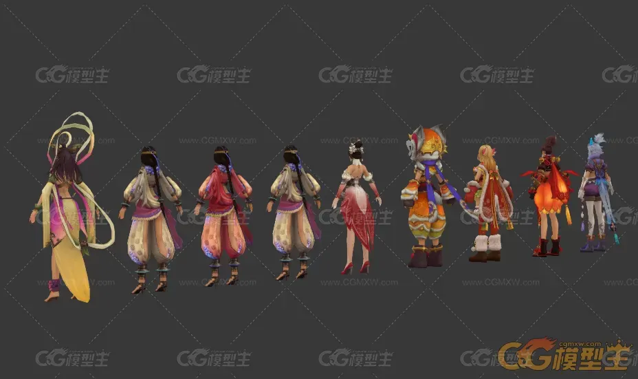 游戏里的女角色3D模型合集-4