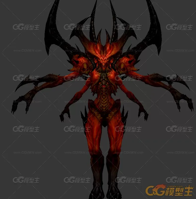 暗黑大BOSS怪物3D高模-2