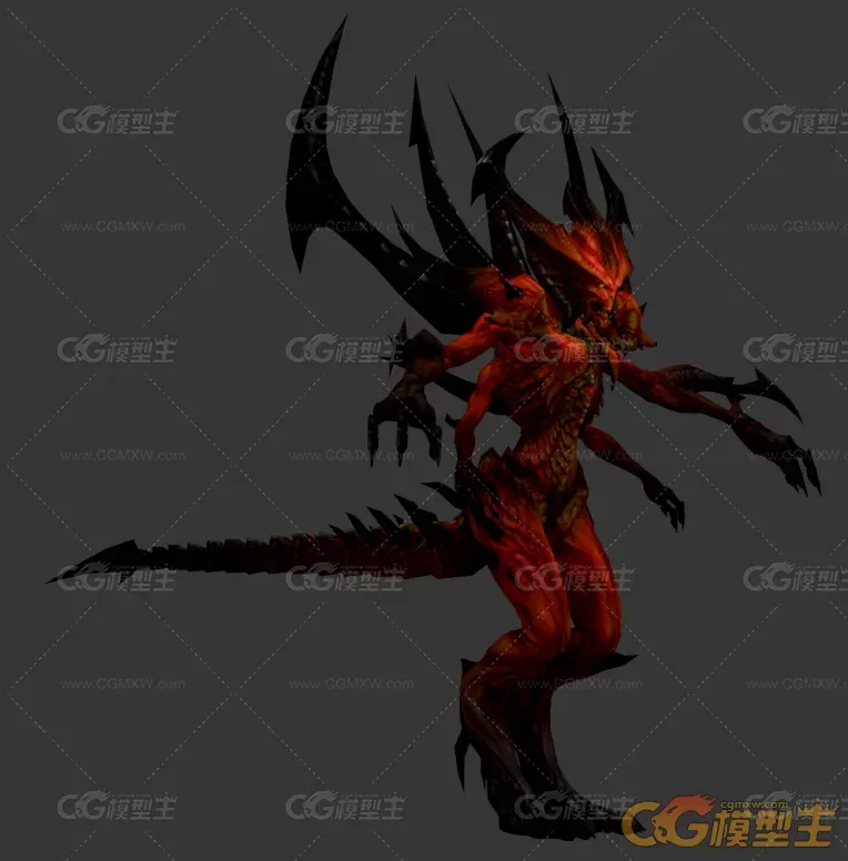 暗黑大BOSS怪物3D高模-3