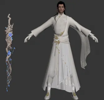 古代门派白衣嫡仙3DMax高模