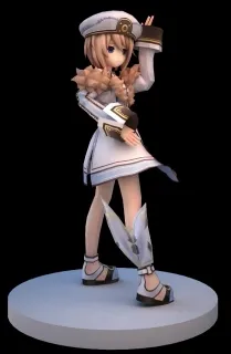 高精带绑定海军美少女3D模型