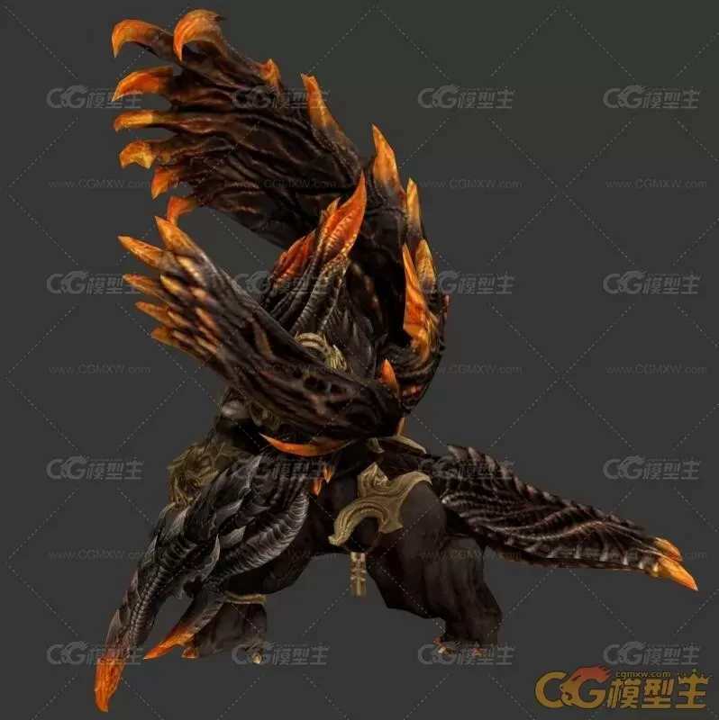 魔幻风大怪物3D角色模型-3