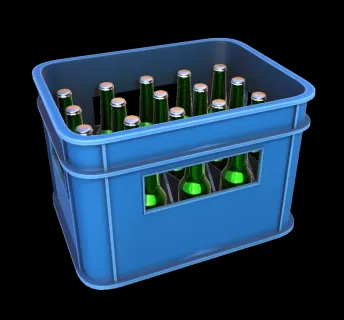 啤酒箱+啤酒瓶