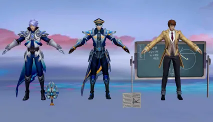 现代+古代四款诸葛亮皮肤3D模型