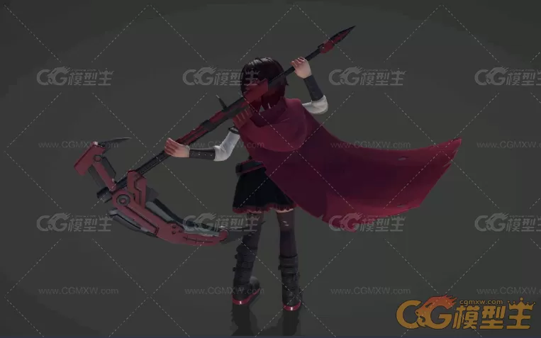 rwby动画主角高模，想要吗?（FBX格式）-3