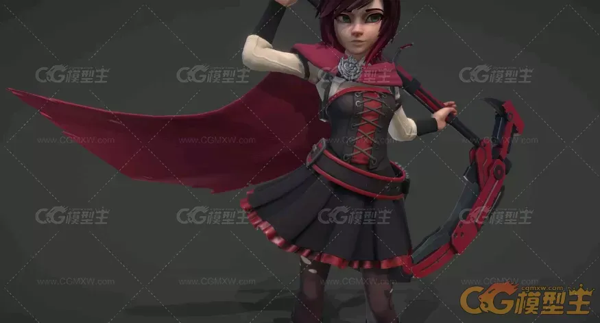 rwby动画主角高模，想要吗?（FBX格式）-5