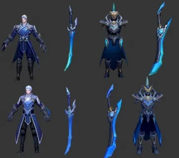 4款破灭刃锋战士时装铠3D模型