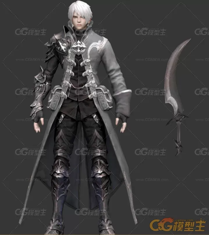 男刺客3D角色模型带全套动作-1