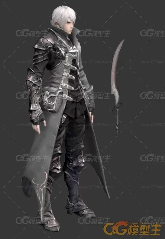 男刺客3D角色模型带全套动作-3