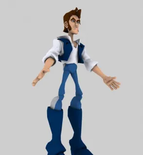 卡通男人3dmax模型下载