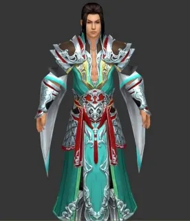 带绑定舞剑动作的古风武侠3D模型
