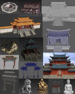 皇宫殿堂 王城故宫古代建筑3D模型合集