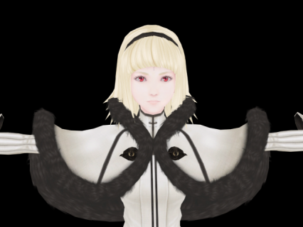 Drakengard3 One女角色 带贴图带绑定FBX