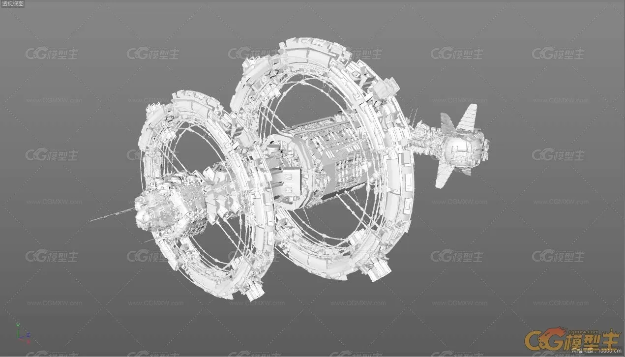 【3D模型】太空卫星空间站-2