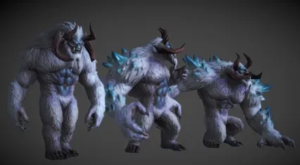 雪怪 三形态3D模型
