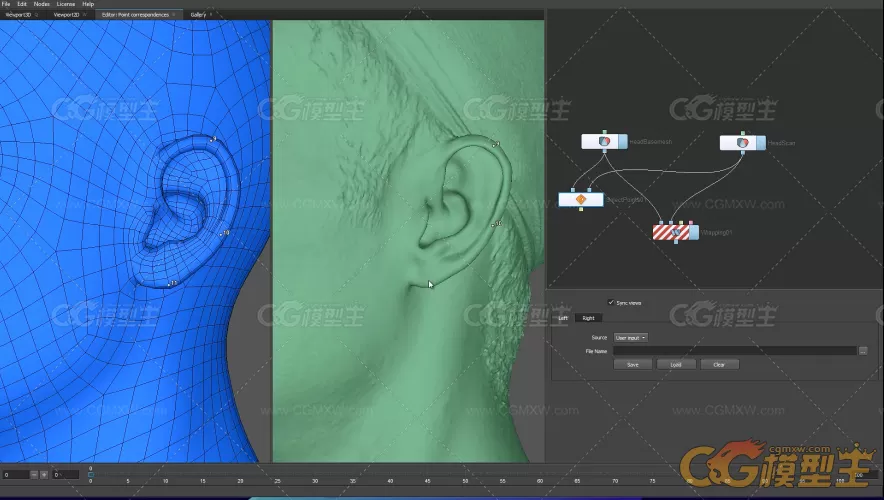 节点拓扑软件R3DS Wrap模型扫描拓扑教程（中文字幕）-5