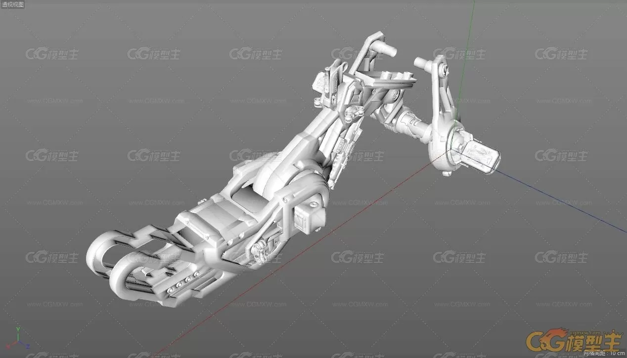 【3D模型】科幻次世代摩托机车高模-4