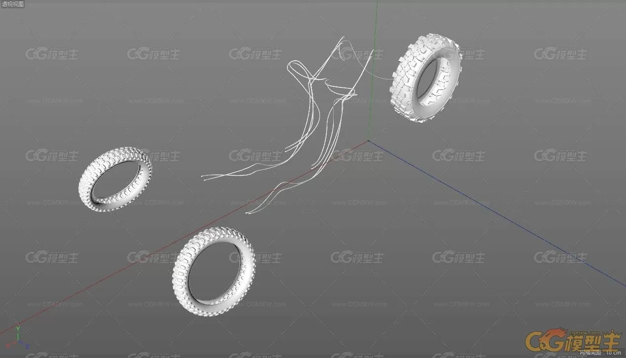 【3D模型】科幻次世代摩托机车高模-6