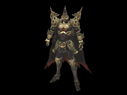 一个威武霸气的铠甲武士3d模型下载！带霸气兵器！
