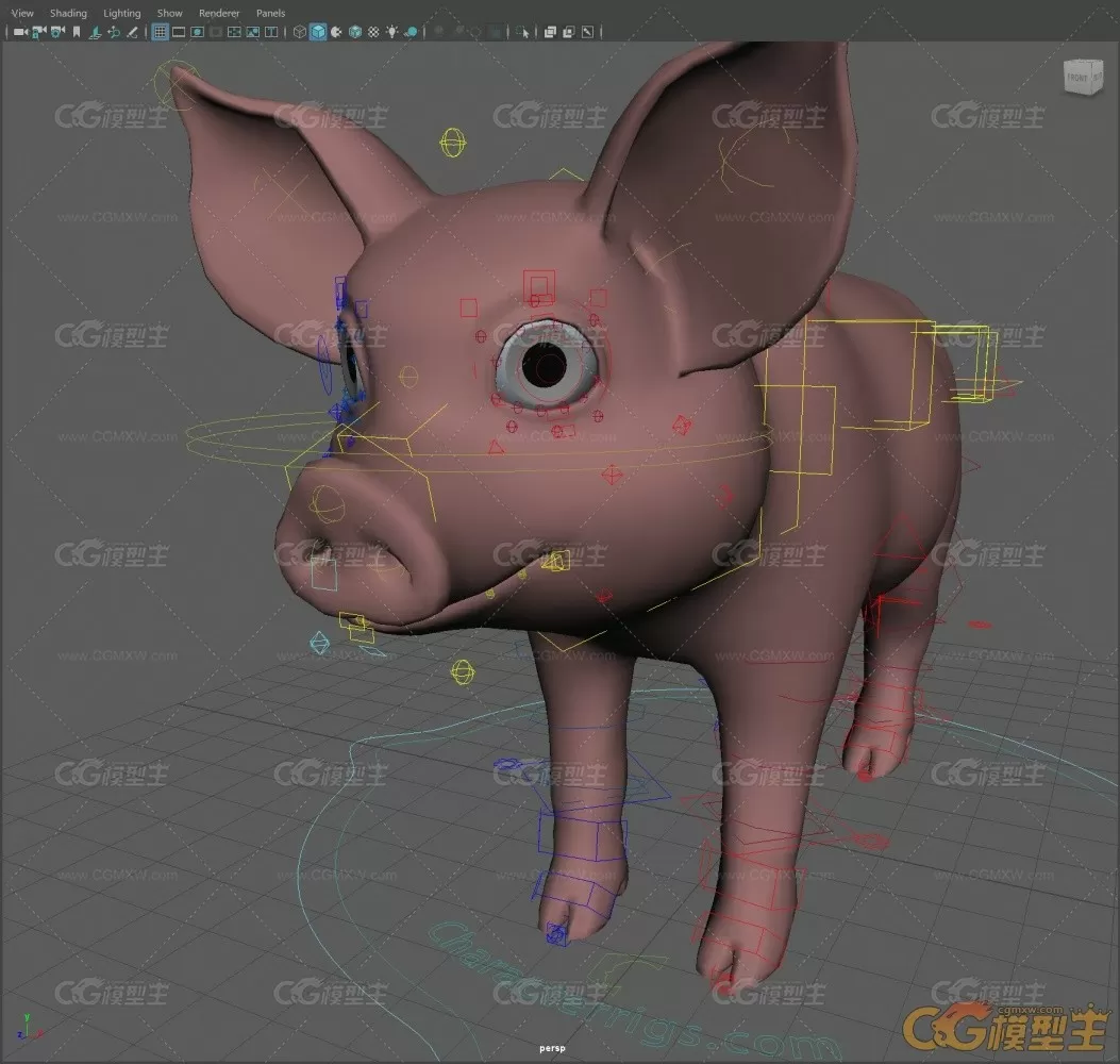 booboo pig full rigged-3