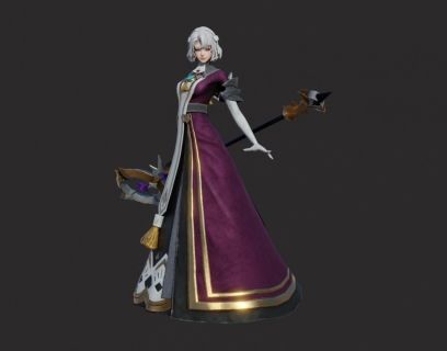 OverHit Sibel 魔法师游戏角色模型