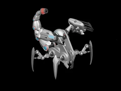 机械蝎子怪3d模型