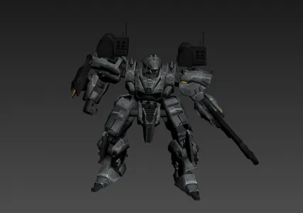 机甲战士3d模型 机器人3dmax模型下载