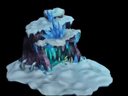 雪地洞穴入口