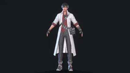 一个帅哥模型 游戏男角色3D模型